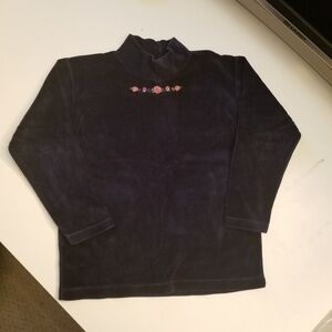 2 for 25! Blue Velvet Pink Flower Girl Long Sleeve